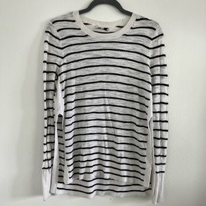 Madewell striped sweater side slit